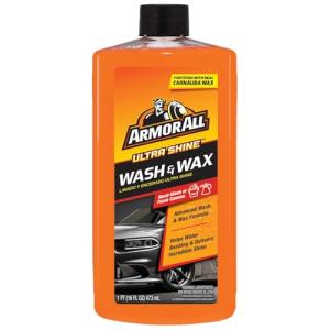 Armor All Ultra Shine Car Wash and Wax, Car Wax and Cleaner for Cars, Trucks and Motorcycles, 16 Fl Oz