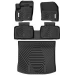 YITAMOTOR Floor Mats Fit for 2015-2025 2026 Ford Edge, All-Weather TPE Includes 1st, 2nd Row, and Trunk Mats, Black