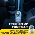 Meguiar's Car Air Refresher Odor Fighting Mist,Island Volcano, Long-Lasting Car Freshener Fights Strong & Unwanted Vehicle Smells Renewing Interiors with a Luxurious & Refreshing Scent, 2 oz Aerosol