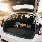 YITAMOTOR Floor Mats Fit for 2015-2025 2026 Ford Edge, All-Weather TPE Includes 1st, 2nd Row, and Trunk Mats, Black