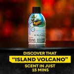 Meguiar's Car Air Refresher Odor Fighting Mist,Island Volcano, Long-Lasting Car Freshener Fights Strong & Unwanted Vehicle Smells Renewing Interiors with a Luxurious & Refreshing Scent, 2 oz Aerosol