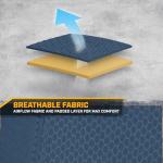 CAT Flexfit Black Blue Seat Covers for Cars, Trucks, & SUV - (2) Front Car Seat Cover Front Seat Protectors - Airbag Compatible Seat Covers for SUV Interior Covers & Truck Seat Cover Car Accessories