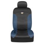 CAT Flexfit Black Blue Seat Covers for Cars, Trucks, & SUV - (2) Front Car Seat Cover Front Seat Protectors - Airbag Compatible Seat Covers for SUV Interior Covers & Truck Seat Cover Car Accessories