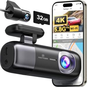 REDTIGER 4K Dash Cam with WiFi and GPS
