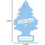 LITTLE TREES Summer Linen Car Air Fresheners - 6 Pack