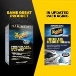 Meguiar's M4965 Marine/RV Fiberglass Restoration System, 3-Piece Marine Fiberglass Repair Kit Featuring Oxidation Remover for Boat Care Plus Boat Polish and Wax
