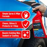 Mothers California Gold Super-Hydro Spray Wax, 24 oz. – Just Waxed Brilliance & Beading, Cleans, Shines & Protects in 1-Step, Use Dry or Wet as a Drying Aid or Over Existing Wax or Coating (05724)