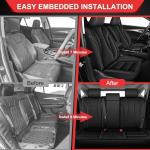 TTX LIGHTING Seat Covers for Buick Envision 2021-2026 Full Set 5 Seats Premium Waterproof Faux Leather Airbag Compatible Custom Fit Buick Envision Seat Covers Black