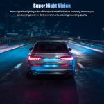 Dash Cam 4K Front and 1080P Rear Full HD Dash Camera for Cars with ADAS & Blind Spot Detection, Built-in GPS & WiFi, 3" IPS Screen, G-Sensor, Loop Recording, Free 64GB Card Included, Support 128GB Max