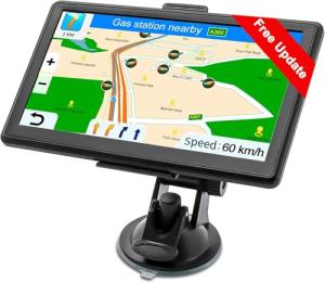GPS Navigator for Car, 7" GPS Navigation System for Truck Commercial Drivers 2026 with US/CA/MX Offline Map, Lifetime Free Update, GPS for 7 Vehicles with Voice Drive Guidance, POI/Zip Search, FM