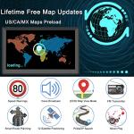 GPS Navigator for Car, 7" GPS Navigation System for Truck Commercial Drivers 2026 with US/CA/MX Offline Map, Lifetime Free Update, GPS for 7 Vehicles with Voice Drive Guidance, POI/Zip Search, FM