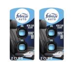 Feb-reze AUTO Car Air Freshener, Odor-Fighting Car Vent Clip, New Car - 2 Count - (2 pack)