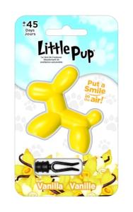 Little Pup 96602 Vanilla Scent, Car Air Freshener, Clips to A/C Air Vent, Alcohol-Free Fragrance Oil, Non-Hazardous and Non-Toxic Plastic, Set of 1