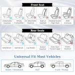 Coverado Car Seat Covers, Front Seat Cover, 2 Pack Waterproof Seat Covers for Cars, Luxury Faux Leather Car Seat Cushions, Car Seats Protectors, Black Car Seat Covers Universal Fit for Most Vehicles