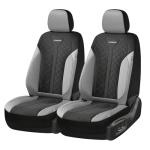 Coverado Automotive Seat Covers Full Set, Luxury Car Seat Covers, Leather Seat Covers, Mesh Design, Black Driver Seat Protectors, Universal Fit for SUVs, Trucks, Sedans
