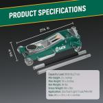 SATA 3-Ton (6,600 lb) Aluminum Floor Jack, Low-Profile Design with Dual-Piston Rapid Lift Pump, Tested for 1.5X Overload for Ultimate Safety, 30% Lighter Than Steel Model