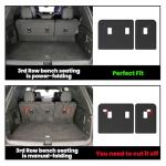 LASFIT Floor Mats & Cargo Liner with Backrest Mat for Chevy Traverse 2024-2026 (Only 7 Seats) & GMC Acadia 2024-2026 (Only 7 Seats) & Buick Enclave 2025-2026, All Weather TPE Custom Fit Floor Liners