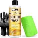 Butter Wet Wax for Car, Polishes and Protects, High Gloss Shine Wax for Cars, Trucks, SUVs, RVs, Long-lasting Shine,16oz