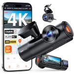 Vantrue N4 Pro S 4K 3 Channel Dash Cam w/Triple STARVIS 2, 4K+1080P+2.5K Front Inside Rear Dash Camera, 4+2.5K Dual Channel, HDR IR Night Vision, Voice Control, Parking Mode, GPS, Wi-Fi, Support 1TB
