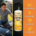 Butter Wet Wax for Car, Polishes and Protects, High Gloss Shine Wax for Cars, Trucks, SUVs, RVs, Long-lasting Shine,16oz