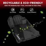 LASFIT Floor Mats Fit for Subaru Forester 2019-2024, All Weather TPE Custom Fit Easy Clean Durable No-Curling Floor Liners for Subaru Forester 2024 2023 2022 2021-2019 1st & 2nd Row Car Mats