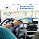 GPS Navigator for Car Truck RV, 7 Inch Touch Screen, Latest 2025 Maps for Car GPS, Support Voice Turn-by-Turn Guidance, Speed and Red Light Warning, Custom Truck Routing