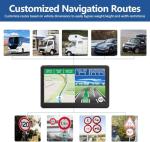 GPS Navigator for Car Truck RV, 7 Inch Touch Screen, Latest 2025 Maps for Car GPS, Support Voice Turn-by-Turn Guidance, Speed and Red Light Warning, Custom Truck Routing