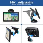 GPS Navigator for Car Truck RV, 7 Inch Touch Screen, Latest 2025 Maps for Car GPS, Support Voice Turn-by-Turn Guidance, Speed and Red Light Warning, Custom Truck Routing