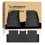 Michelin Premier Series Floor Mats for 2017-2023 Tesla Model 3, 3PCS, All-Weather Floor Liner, Custom Fit, Durable TPE, Non-Slip,Not Fit 2024+ Model 3 Highland