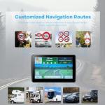 7'' GPS Navigator for Car Truck RV - 2026 North America Maps Free Lifetime Updates, Touchscreen Navigation System, Speed & Red Light Warning, Turn-by-Turn Voice Guidance, for All Cars (Blue)
