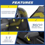 Michelin Premier Series Floor Mats for 2017-2023 Tesla Model 3, 3PCS, All-Weather Floor Liner, Custom Fit, Durable TPE, Non-Slip,Not Fit 2024+ Model 3 Highland