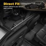 All Weather Floor Mats Custom Fit for Mazda CX-5 2017-2025 Waterproof Heavy Duty Anti-Slip Car Mats, 1st & 2nd Row Full Black