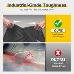 All Weather Floor Mats Custom Fit for Mazda CX-5 2017-2025 Waterproof Heavy Duty Anti-Slip Car Mats, 1st & 2nd Row Full Black