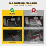 All Weather Floor Mats Custom Fit for Mazda CX-5 2017-2025 Waterproof Heavy Duty Anti-Slip Car Mats, 1st & 2nd Row Full Black