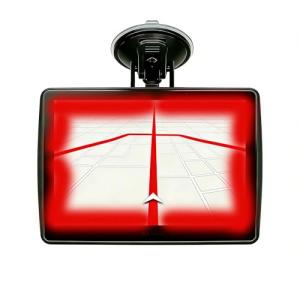 GPS Navigator for Car Truck RV, 2025 Latest Maps, 7-inch Touch Screen with Voice Guidance, Speed Limit & Red Light Camera Alerts (GPS with 1 Charger)