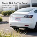 Fashion Super Slim Matte Pink License Plate Frames,Exclusive License Plate Covers,Weather Proof License Plate Holder for Women(2 Frames Pink)