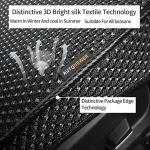 Auto Newer Breathable Universal Four Seasons Car Seat Covers, Luxury Car Seat Cushion,Protectors for Front Seat Bottoms,Compatible with 95% Vehicles(Black,1PCS)