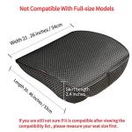 Auto Newer Breathable Universal Four Seasons Car Seat Covers, Luxury Car Seat Cushion,Protectors for Front Seat Bottoms,Compatible with 95% Vehicles(Black,1PCS)