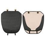 Auto Newer Breathable Universal Four Seasons Car Seat Covers, Luxury Car Seat Cushion,Protectors for Front Seat Bottoms,Compatible with 95% Vehicles(Black,1PCS)