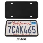 HZEL Car License Plate Frame, 2PCS Silicone Rustproof Front Back Tag Guard Bracket Holder, Rattle Proof & Weatherproof Automotive Protection Accessories, Universal for SUV, Truck, RV(Black)