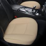 EDEALYN Ultra-Luxury PU Leather Car Seat Protection Cover Car Seat Cover for Most Four-Door Sedan&SUV,Single Seat Cover Without Backrest 1PCS (W 20.8× D 21× T 0.2inch) (3D-Beige)