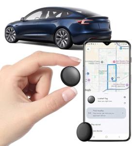 GPS Tracker for Vehicles - Car GPS Tracker Device, Real-Time Mini Vehicle Tracker, No Subscription & No SIM Card Required, Works with Android and iOS