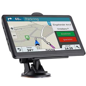 GPS Navigator for Car, 2026 Map 7 inch Touch Screen Car GPS 256-16GB,Voice Turn Direction Guidance, Support Speed and Red Light Warning, North America Lifetime map Free Update Truck(Grenn)