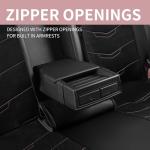 HChengkikz Pink Seat Covers,Breathable and Sport Seat Covers,Anti-Slip Universal Fit Car Seat Covers Full Set for Cars Sedans SUV and Truck(Full Seat,Black+Pink,N2)