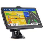 GPS Navigator for Car, 2026 Map 7 inch Touch Screen Car GPS 256-16GB,Voice Turn Direction Guidance, Support Speed and Red Light Warning, North America Lifetime map Free Update Truck(Brown)