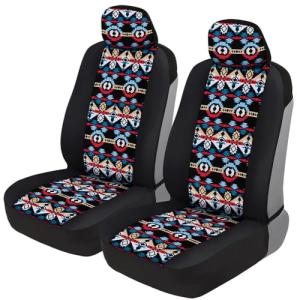 BDK Aztec Pattern Front Seat Covers, 2-Pack