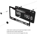Adventure Awaits License Plate Frame Stainless Steel Car Accessories Personalized License Plate Fits Standard U.S. Vehicles Size: 12.2 x 6 Inches for Men Women