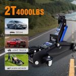 ANTPOWER 2 Ton Floor Jack,with Wheels for Secure Lifting,Fast Lift Floor Jack, Quick Lift Pump for Sport Utility Vehicle,Providing Stable Support for Various Cars,lifting range of 5.31" to 13" (2 Ton)