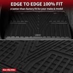 LASFIT Floor Mats and Cargo Liner for Honda CR-V 2026 2025 2024 2023 (Gasoline & Hybrid & e:FCEV), All Weather TPE Car Trunk Mat (Upper Position), 1st & 2nd Row & Trunk Liner Full Set Black