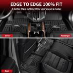 LASFIT Floor Mats and Cargo Liner for Honda CR-V 2026 2025 2024 2023 (Gasoline & Hybrid & e:FCEV), All Weather TPE Car Trunk Mat (Upper Position), 1st & 2nd Row & Trunk Liner Full Set Black